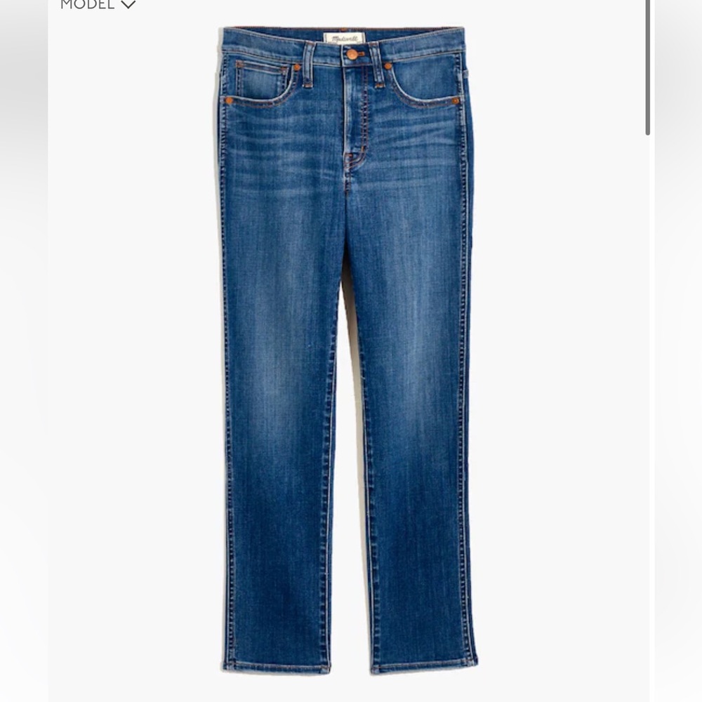 Madewell Stovepipe Jeans in Leman Wash size 28